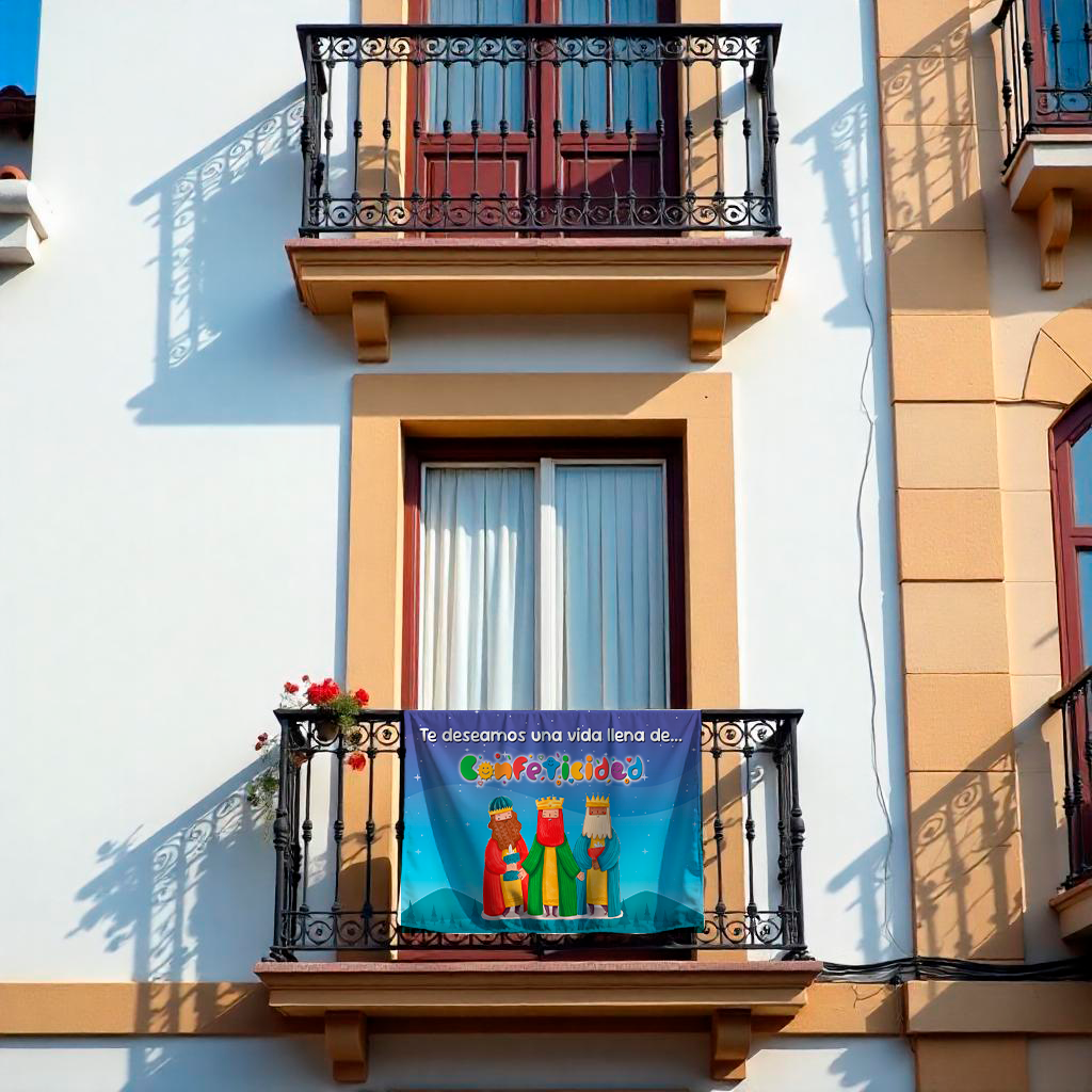 Balconera Reyes Magos Confeticidad